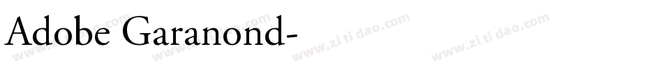 Adobe Garanond字体转换
